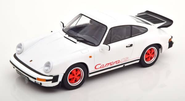 kk scale - 1:18 porsche 911 carrera 3.2 white/red clubsport 1989