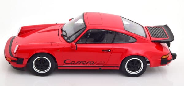 kk scale - 1:18 porsche 911 carrera 3.2 red/black clubsport 1989