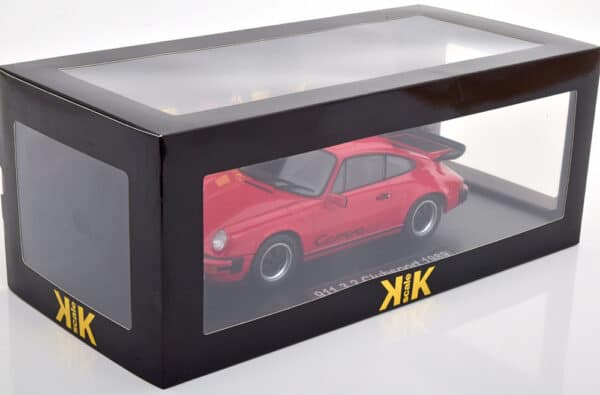 kk scale - 1:18 porsche 911 carrera 3.2 red/black clubsport 1989