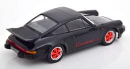 kk scale - 1:18 porsche 911 carrera 3.2 black/red clubsport 1989