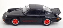 kk scale - 1:18 porsche 911 carrera 3.2 black/red clubsport 1989