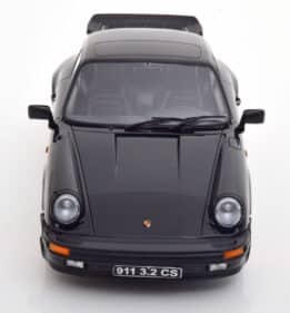 kk scale - 1:18 porsche 911 carrera 3.2 black/red clubsport 1989