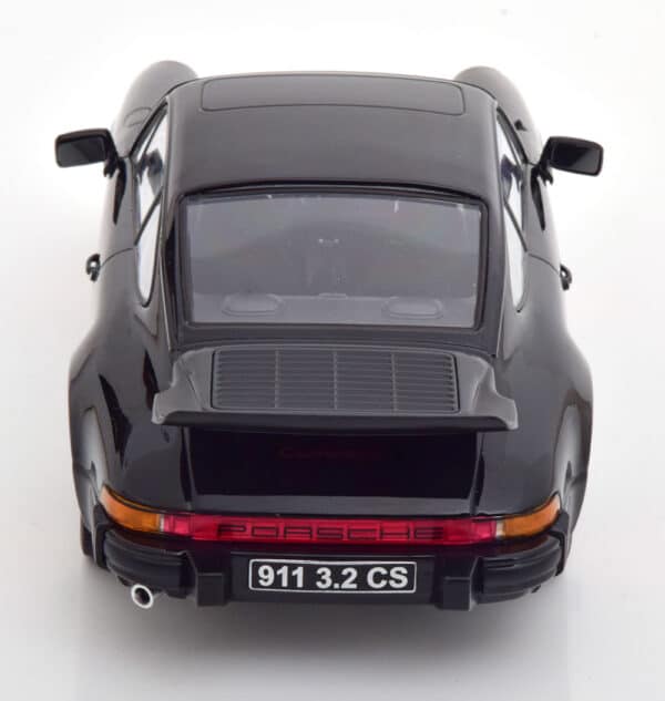 kk scale - 1:18 porsche 911 carrera 3.2 black/red clubsport 1989