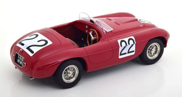 kk scale - 1:18 ferrari 166 mm barchetta winner 24h le mans 1949 chinetti/seldson