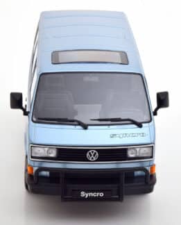 kk scale - 1:18 vw bus t3 syncro 1987 light blue metallic