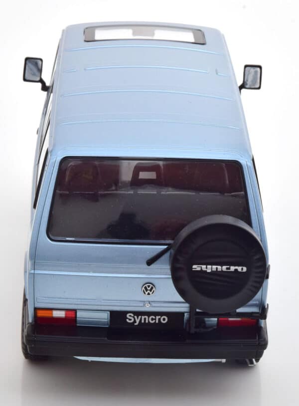 kk scale - 1:18 vw bus t3 syncro 1987 light blue metallic