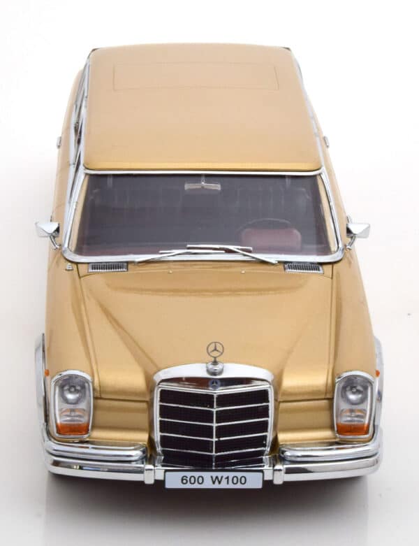 kk scale - 1:18 mercedes 600 lwb w100 pullman 1964 gold metallic