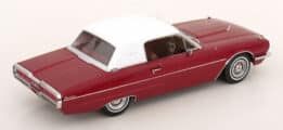 KK Scale - 1:18 Ford Thunderbird Landau Coupe 1966 Red Metallic and White Roof - Diecast Model