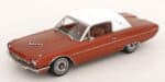 KK Scale - 1:18 Ford Thunderbird Landau Coupe 1966 Copper Metallic and White Roof - Diecast Model