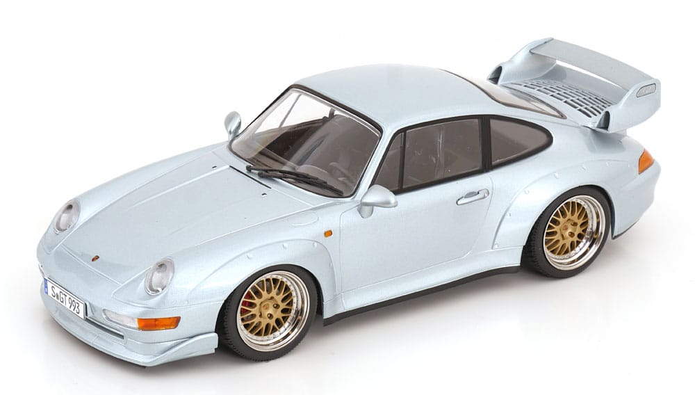 KK Scale – 1:18 Porsche 911 (993) GT2 with BBS Rims 1996 Silver – Diecast Model