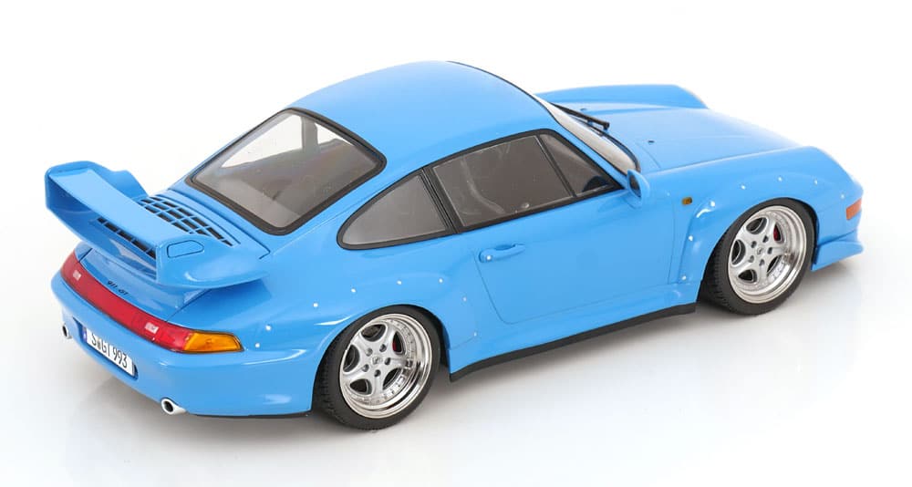 KK Scale 1:18 Porsche 911 (993) GT2 with Speedline Rims 1996 Light Blue (KKDC181423S) Diecast Model 2 KK Scale 1:18 Porsche 911 (993) GT2 with Speedline Rims 1996 Light Blue (KKDC181423S) Diecast Model - Image 2