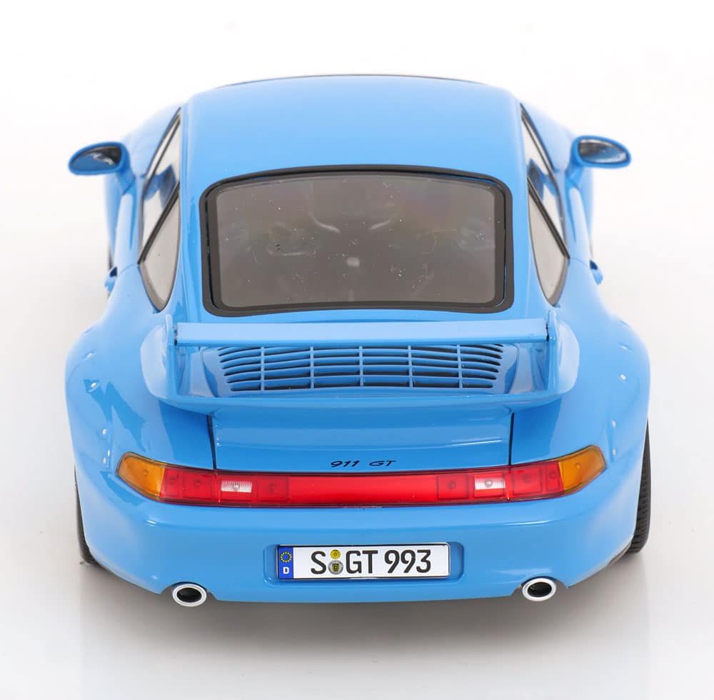 KK Scale 1:18 Porsche 911 (993) GT2 with Speedline Rims 1996 Light Blue (KKDC181423S) Diecast Model 5 KK Scale 1:18 Porsche 911 (993) GT2 with Speedline Rims 1996 Light Blue (KKDC181423S) Diecast Model - Image 5