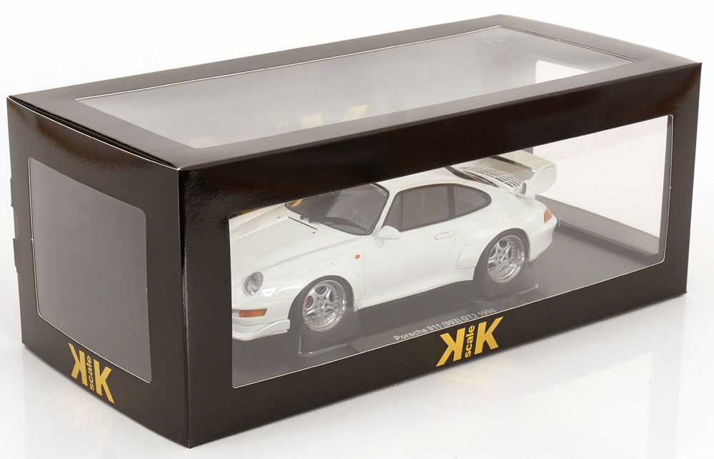 KK Scale 1:18 Porsche 911 (993) GT2 with Speedline Rims 1996 White (KKDC181424S) Diecast Model 6 KK Scale 1:18 Porsche 911 (993) GT2 with Speedline Rims 1996 White (KKDC181424S) Diecast Model - Image 6