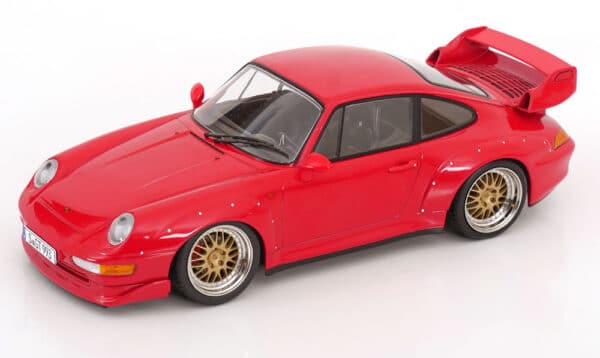KK Scale 1:18 Porsche 911 (993) GT2 BBS Rims 1996 Red (KKDC181425B) Diecast Model