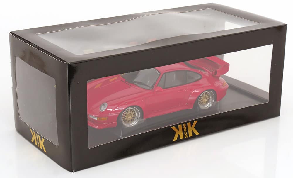 KK Scale 1:18 Porsche 911 (993) GT2 BBS Rims 1996 Red (KKDC181425B) Diecast Model 6 KK Scale 1:18 Porsche 911 (993) GT2 BBS Rims 1996 Red (KKDC181425B) Diecast Model - Image 6