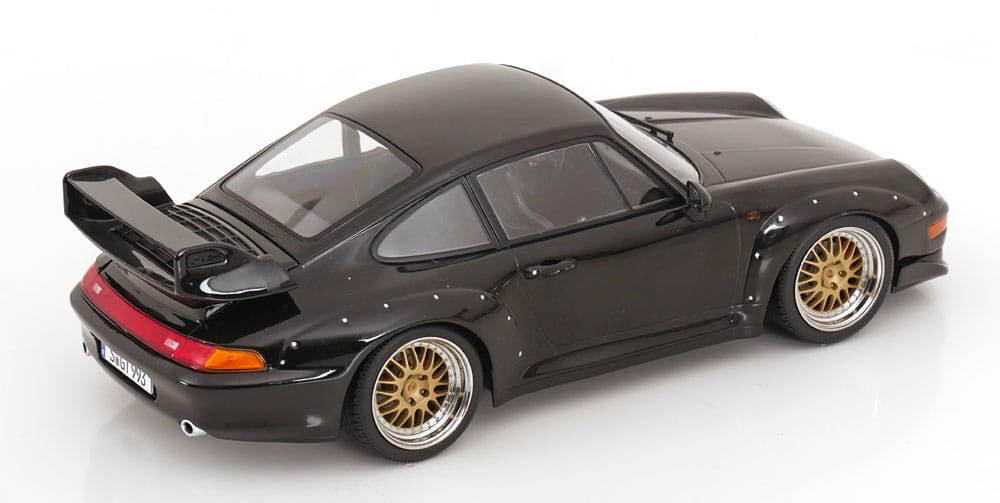 KK Scale 1:18 Porsche 911 (993) GT2 BBS Rims 1996 Black (KKDC181426B) Diecast Model 2 KK Scale 1:18 Porsche 911 (993) GT2 BBS Rims 1996 Black (KKDC181426B) Diecast Model - Image 2