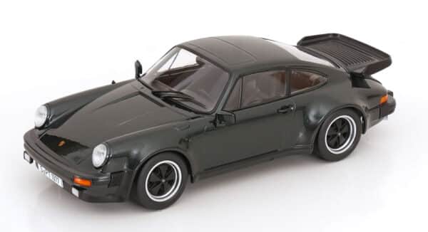 KK Scale 1:18 Porsche 911 (930) Turbo 3.3 1977 Dark Green Metallic (KKDC181441) Diecast Model