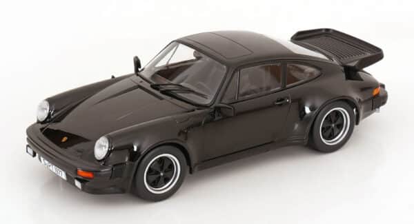 KK Scale 1:18 Porsche 911 (930) Turbo 3.3 1977 Black (KKDC181443) Diecast Model