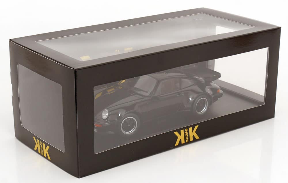 KK Scale 1:18 Porsche 911 (930) Turbo 3.3 1977 Black (KKDC181443) Diecast Model 6 KK Scale 1:18 Porsche 911 (930) Turbo 3.3 1977 Black (KKDC181443) Diecast Model - Image 6