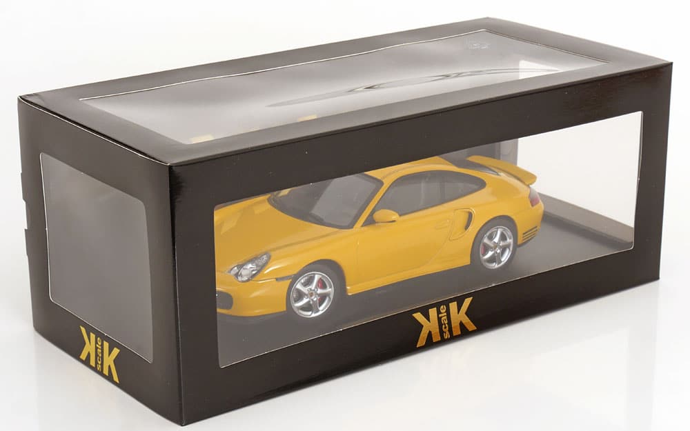 KK Scale 1:18 Porsche 911 (996) Turbo 2000 Yellow (KKDC181473) Diecast Model 6 KK Scale 1:18 Porsche 911 (996) Turbo 2000 Yellow (KKDC181473) Diecast Model - Image 6