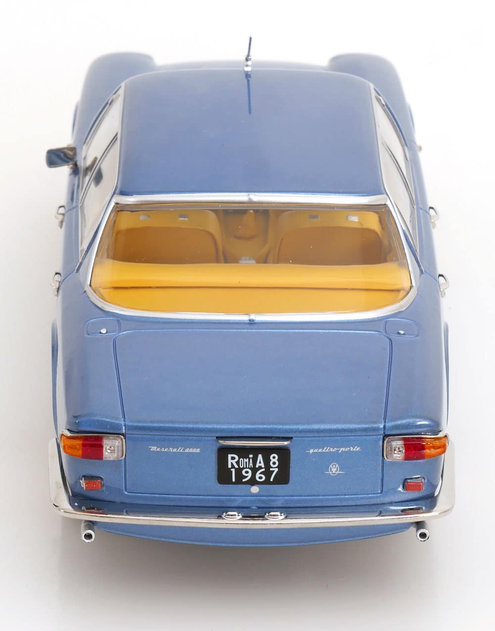 KK Scale 1:18 Maserati Quattroporte I 1965 Light Blue Metallic (KKDC181514) Diecast Model 5 KK Scale 1:18 Maserati Quattroporte I 1965 Light Blue Metallic (KKDC181514) Diecast Model - Image 5