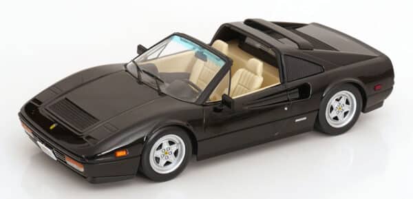 KK Scale 1:18 Ferrari 328 GTS Miami Vice 1985 Black (KKDC181702) Diecast Model