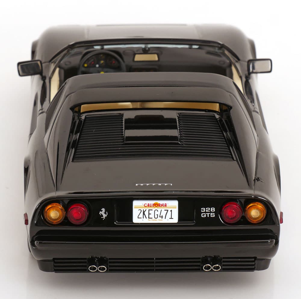 KK Scale 1:18 Ferrari 328 GTS Miami Vice 1985 Black (KKDC181702) Diecast Model 5 KK Scale 1:18 Ferrari 328 GTS Miami Vice 1985 Black (KKDC181702) Diecast Model - Image 5