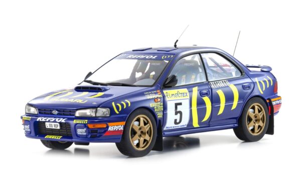 Kyosho KY8962B Subari Impreza Monte Carlo Winner 1995 Sainz Moya Rally Car Diecast Model