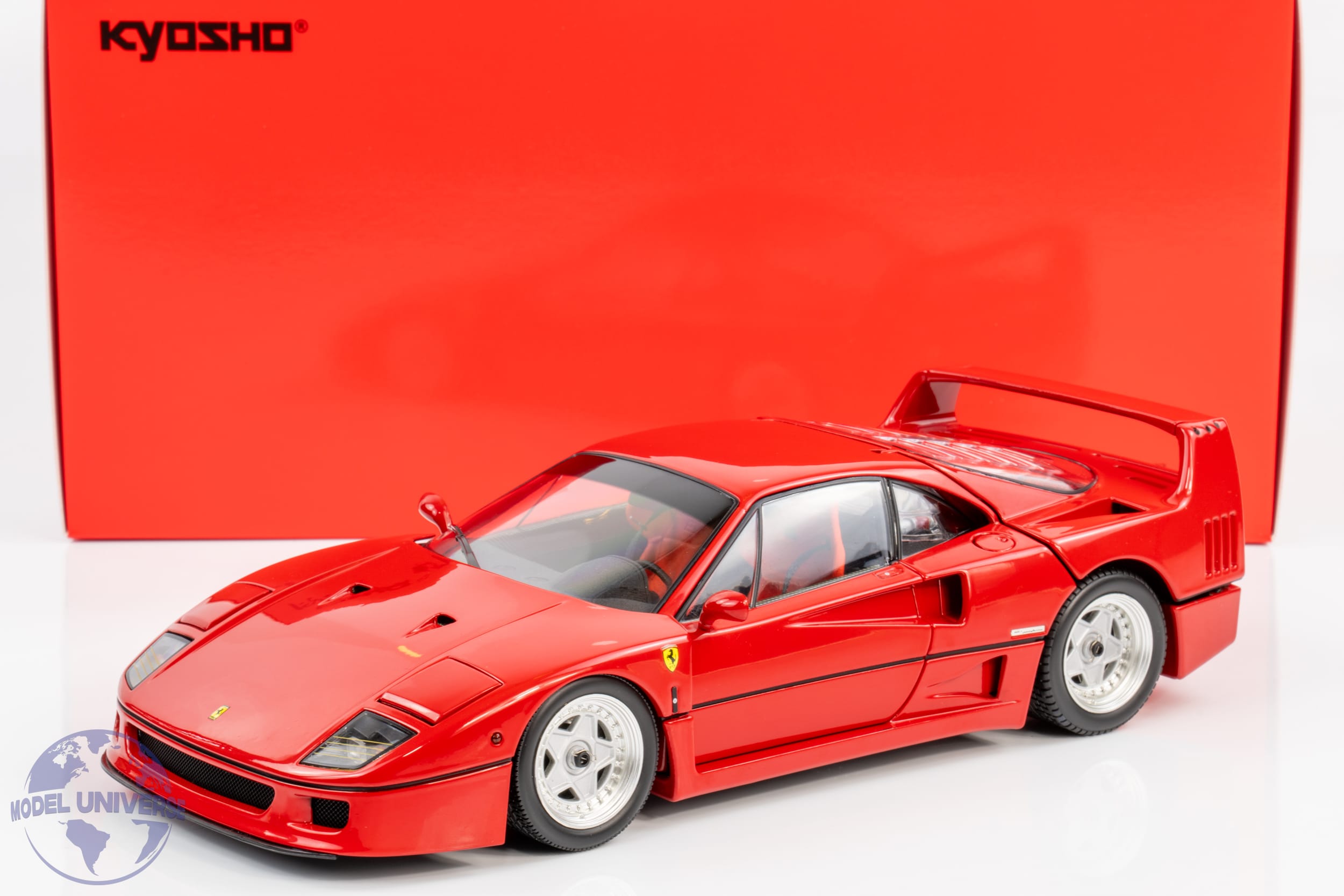 Kyosho - 1:18 Ferrari F40 Red 1987 - Diecast Model