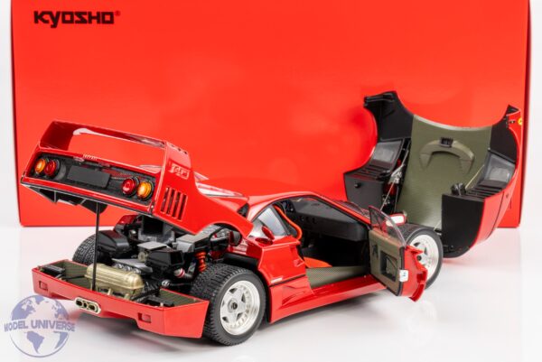 Kyosho - 1:18 Ferrari F40 Red 1987 - Diecast Model 14 Kyosho - 1:18 Ferrari F40 Red 1987 - Diecast Model