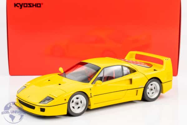 Kyosho - 1:18 Ferrari F40 Yellow 1987 - Diecast Model