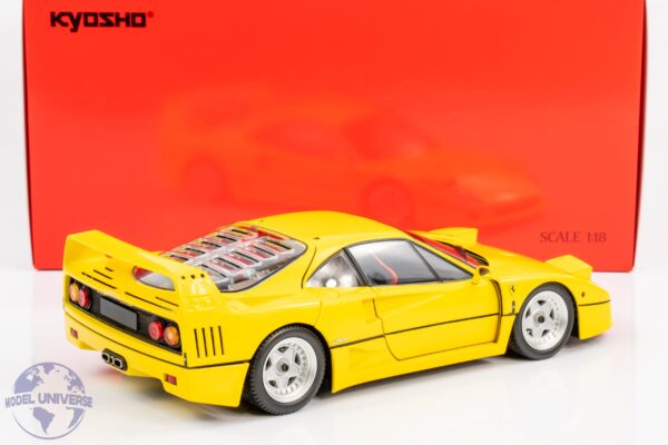 Kyosho - 1:18 Ferrari F40 Yellow 1987 - Diecast Model 13 Kyosho - 1:18 Ferrari F40 Yellow 1987 - Diecast Model