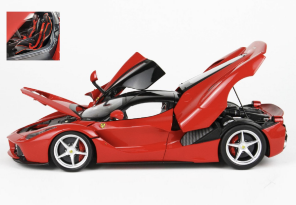 BBR 1:18 Ferrari LaFerrari Diecast Full Openings Red Corsa 322 (With Special Packaging)