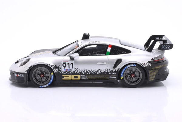 Ixo 1:18 Porsche 911 (992) GT3 Cup No.911 Jorge Lorenzo Supercup Imola 2022 (LEGT18-23CUP007) Diecast Model 10 Ixo 1:18 Porsche 911 (992) GT3 Cup No.911 Jorge Lorenzo Supercup Imola 2022 (LEGT18-23CUP007) Diecast Model