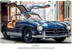Norev - 1:18 Mercedes-Benz 300 SL Gullwing Blue 1954 - Diecast Model