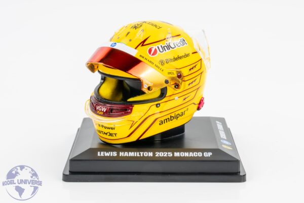 Looksmart - 1:5 Lewis Hamilton Monaco GP 2025 Ferrari F1 (LSHEL016) Helmet Replica 10 Looksmart - 1:5 Lewis Hamilton Monaco GP 2025 Ferrari F1 Helmet Replica