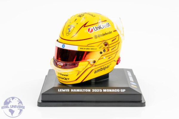 Looksmart - 1:5 Lewis Hamilton Monaco GP 2025 Ferrari F1 (LSHEL016) Helmet Replica 9 Looksmart - 1:5 Lewis Hamilton Monaco GP 2025 Ferrari F1 Helmet Replica
