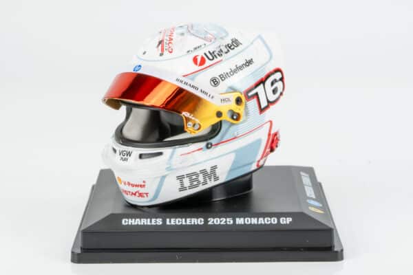Looksmart - 1:5 Charles Leclerc Monaco GP 2025 Ferrari F1 (LSHEL013) Helmet Replica 9 Looksmart - 1:5 Charles Leclerc Monaco GP 2025 Ferrari F1 (LSHEL013) Helmet Replica
