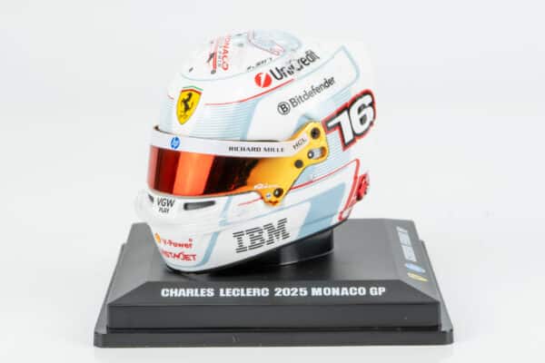 Looksmart - 1:5 Charles Leclerc Monaco GP 2025 Ferrari F1 (LSHEL013) Helmet Replica 8 Looksmart - 1:5 Charles Leclerc Monaco GP 2025 Ferrari F1 (LSHEL013) Helmet Replica