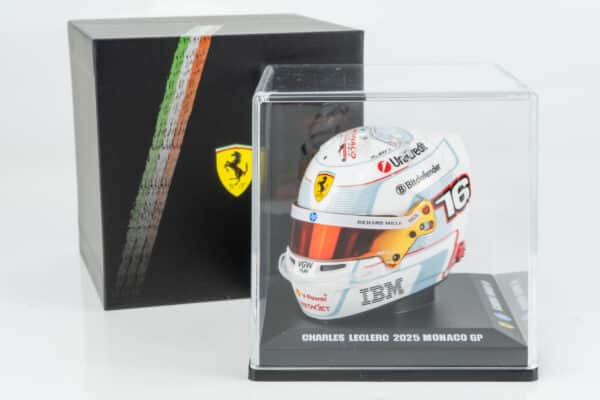 Looksmart - 1:5 Charles Leclerc Monaco GP 2025 Ferrari F1 (LSHEL013) Helmet Replica 7 Looksmart - 1:5 Charles Leclerc Monaco GP 2025 Ferrari F1 (LSHEL013) Helmet Replica