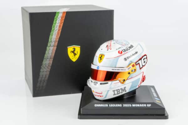 Looksmart - 1:5 Charles Leclerc Monaco GP 2025 Ferrari F1 (LSHEL013) Helmet Replica