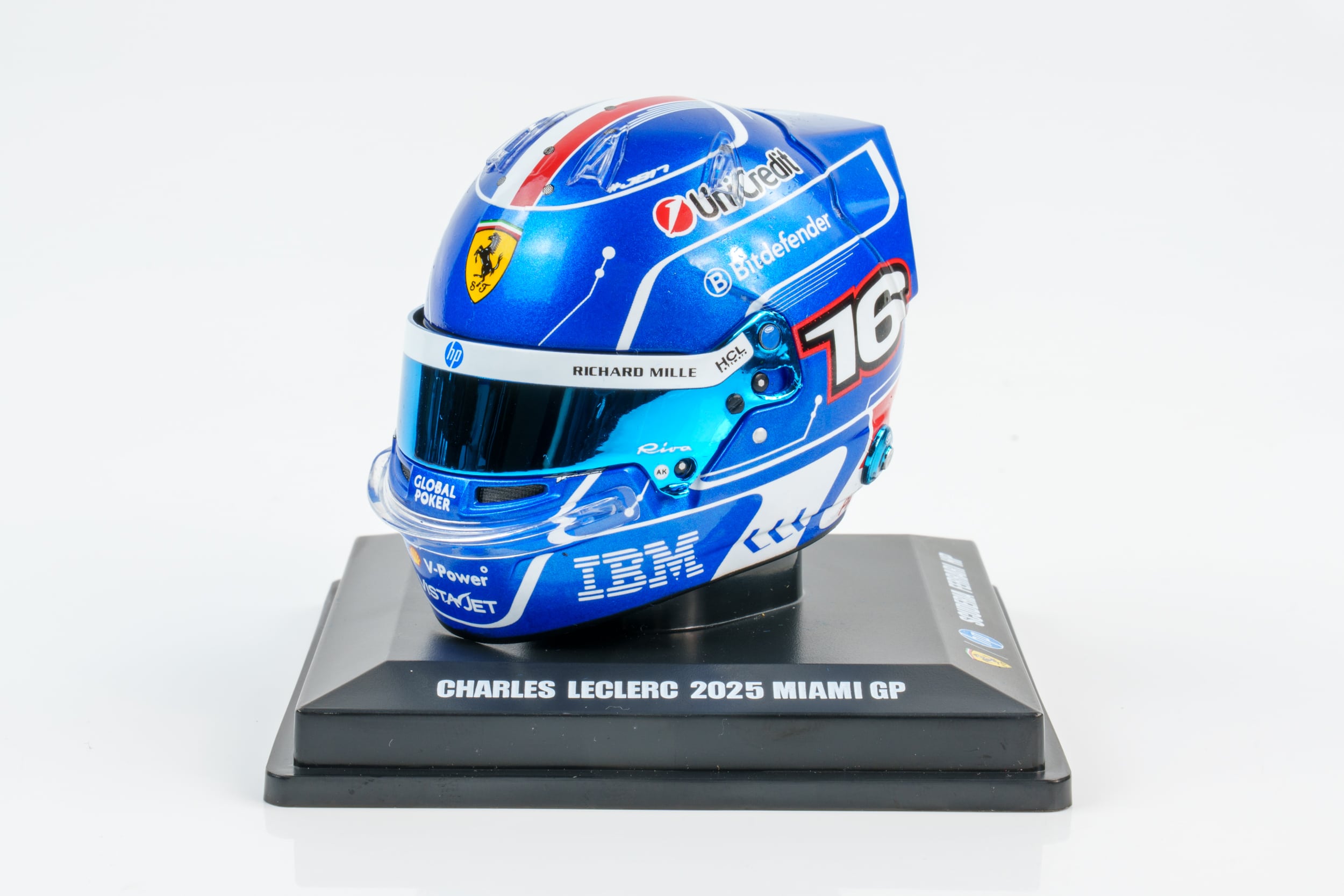 Looksmart - 1:5 Charles Leclerc Scuderia Ferrari Miami GP 2025 - Helmet Replica 4 Looksmart - 1:5 Charles Leclerc Scuderia Ferrari Miami GP 2025 - Helmet Replica
