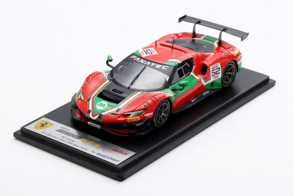 Latest arrivals at model-universe.com - 22 July 2025 : including Audi R8's by Keng Fai, AMG's by i-scale, Porsche 911's by Minichamps and much more.. 20 Looksmart 1:43 Ferrari 296 GT3 #52 AF Corse 2nd Bronze Class 24h Spa 2024 - Resin Model
