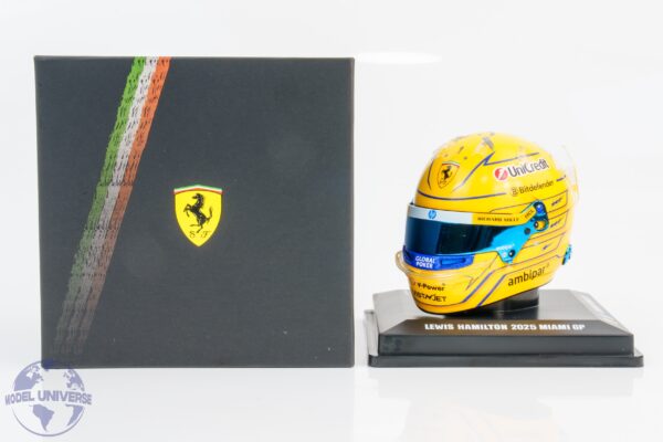 Looksmart - 1:5 Lewis Hamilton Miami GP 2025 Ferrari F1 Helmet Replica