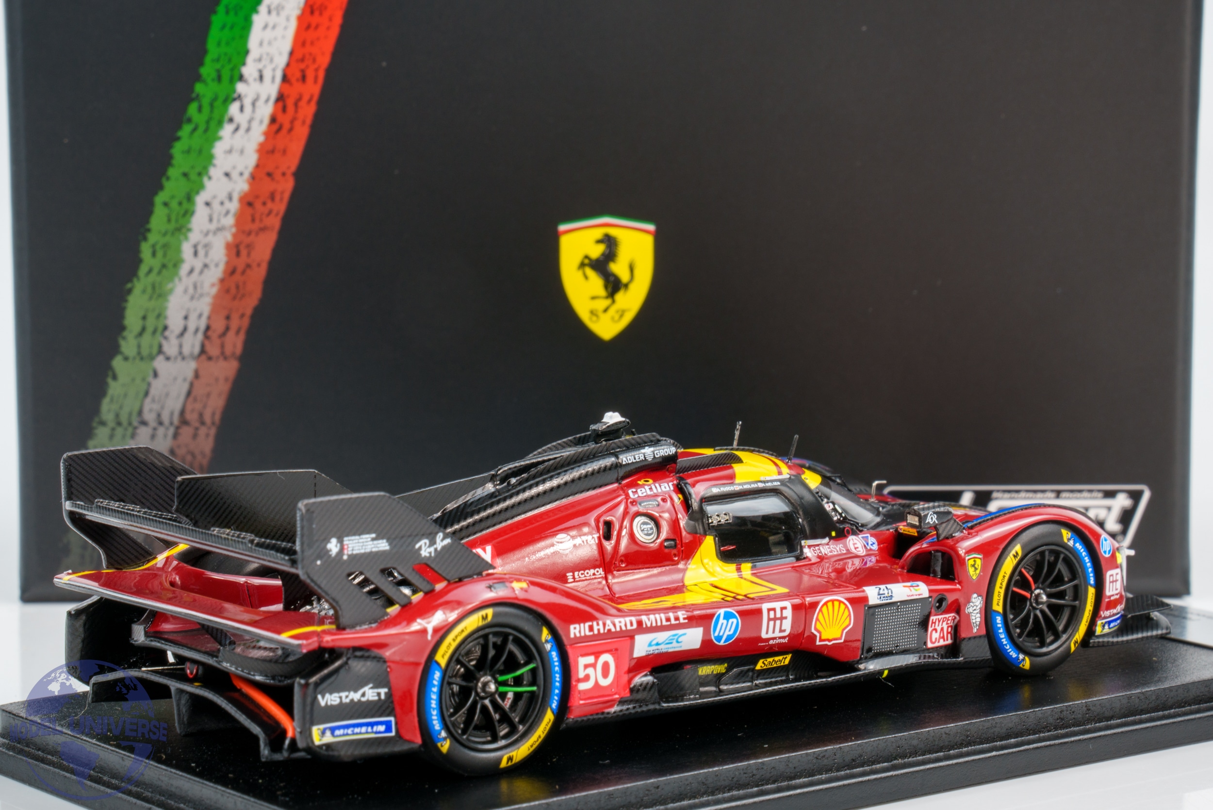 Looksmart - 1:43 Ferrari 499P No.50 24h Le Mans 2025 A.Fuoco, N.Nielsen, M.Molina - Resin Model 2 Looksmart - 1:43 Ferrari 499P No.50 24h Le Mans 2025 A.Fuoco, N.Nielsen, M.Molina - Resin Model