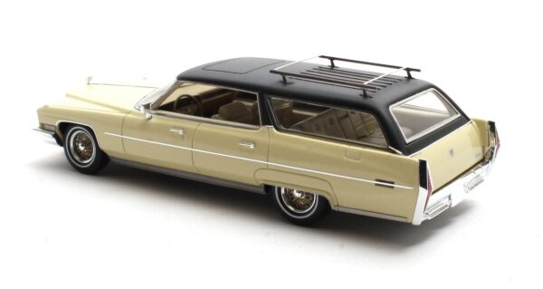 Diecast Model Shop - Model Universe 50 Alternative view of Matrix 1:43 Cadillac DeVille ASC Wagon Elvis Presley 1972 Cream/Black (MX20301-481) Limited Edition Resin Model