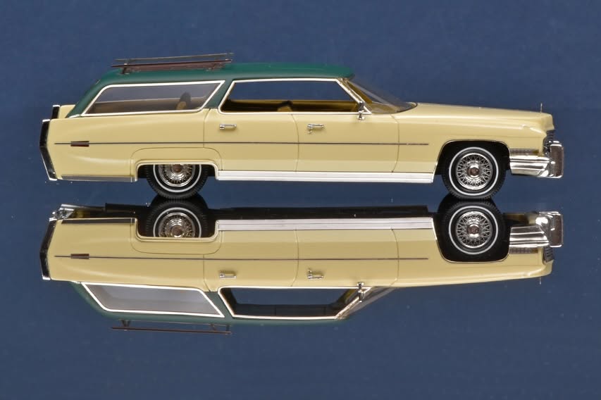 Matrix 1:43 Cadillac DeVille ASC Wagon Dean Martin 1972 Cream/Green (MX20301-482) Limited Edition Resin Model 4 Matrix 1:43 Cadillac DeVille ASC Wagon Dean Martin 1972 Cream/Green (MX20301-482) Limited Edition Resin Model - Image 4