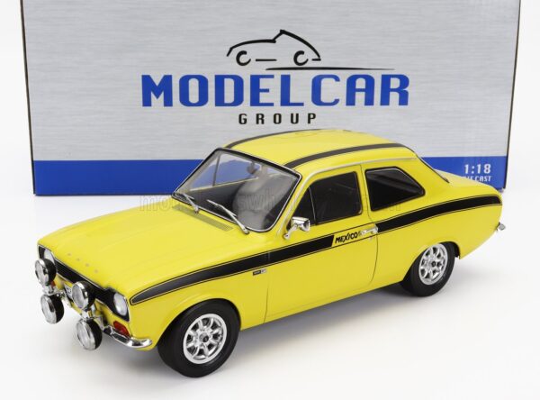 MCG 1:18 Ford Escort Mk.I Mexico Yellow 1973 (MCG18387) Diecast Model