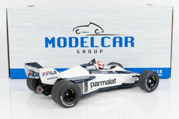 MCG 1:18 Brabham BT52 No.5 Parmalat Nelson Piquet World Champion 1983 Brazilian GP (MCG18618) Diecast Model 12 MCG 1:18 Brabham BT52 No.5 Parmalat Nelson Piquet World Champion 1983 Brazilian GP (MCG18618) Diecast Model