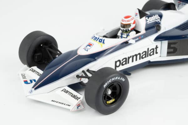 MCG 1:18 Brabham BT52 No.5 Parmalat Nelson Piquet World Champion 1983 Brazilian GP (MCG18618) Diecast Model 17 MCG 1:18 Brabham BT52 No.5 Parmalat Nelson Piquet World Champion 1983 Brazilian GP (MCG18618) Diecast Model